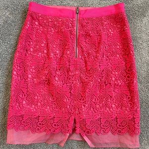 Pink lace club Monaco skirt